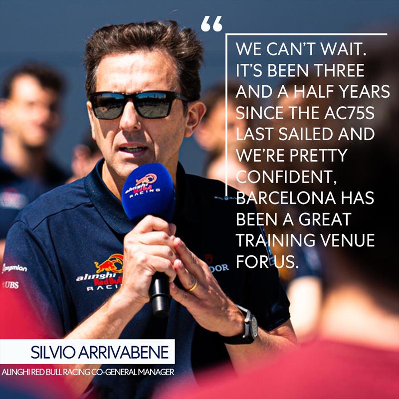 Silvio Arrivabene - Launch 'Boat One' - AC75 -  Alinghi  Red Bull Racing - April 2024 - photo © Ugo Fonolla / America's Cup