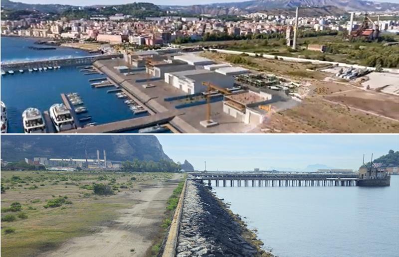 Bagnoli - Venue for the 2027 America's Cup - Before and After - October 2025 photo copyright Il Mattino taken at Naples Sailing & Yacht Club and featuring the ACC class