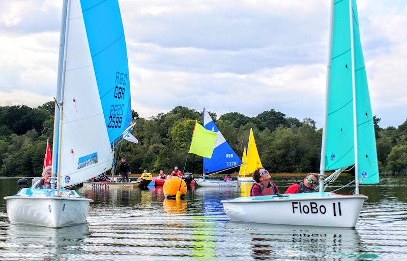 Frensham Hansa TT - Tricky conditions photo copyright Tony Machen taken at Frensham Pond Sailing Club and featuring the Hansa class