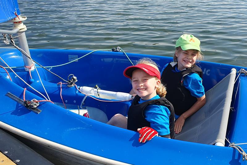 Enjoying Wealden Sailability's Hansa 303s - Chipmates camp at Chipstead SC photo copyright CSC taken at Chipstead Sailing Club and featuring the Hansa class