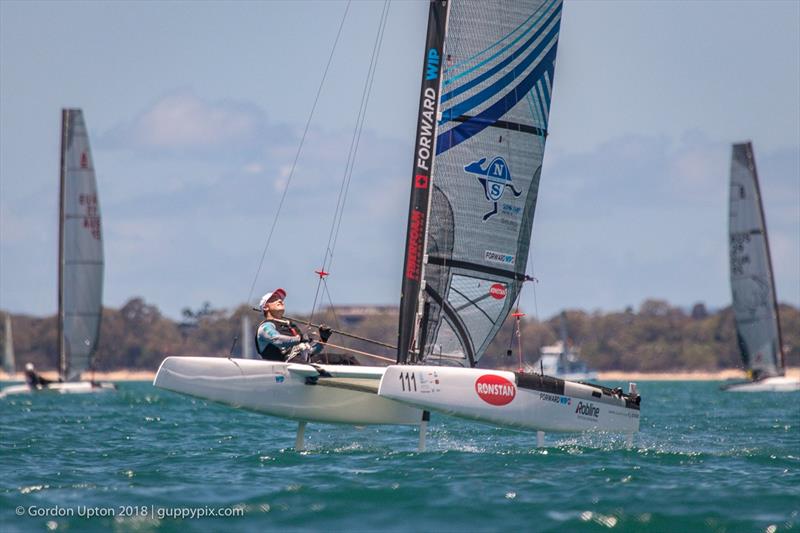 Glenn Ashby (AUS) - Final day - Australian A-Class Catamaran National Championships - November 2018, Hervey Bay Queensland - photo © Gordon Upton / www.guppypix.com