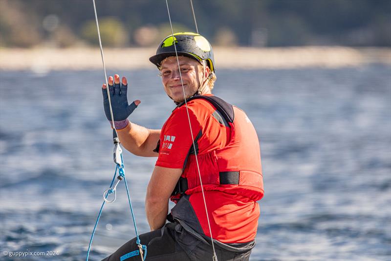 A-Class Cat Worlds - Classic sailor Mortiz Weis, GER is very fast in lighter airs, and this 22 year old could do well at PuntAla - photo © Gordon Upton / www.guppypix.com