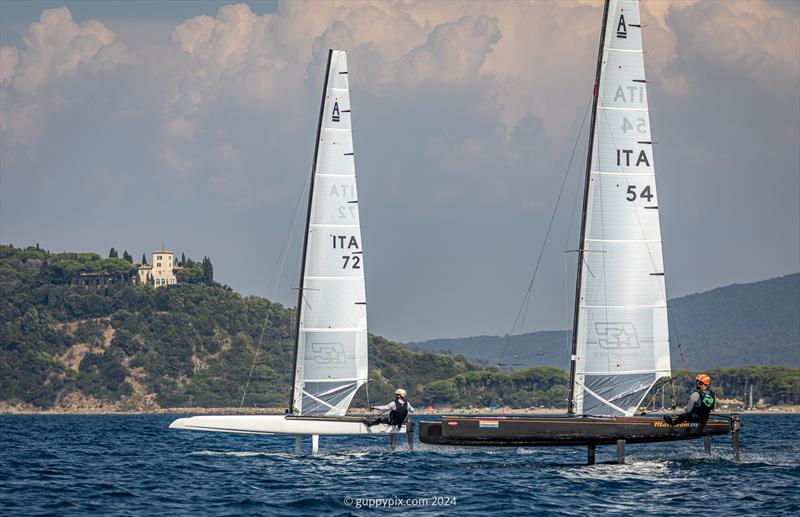 A Class Cat Regata Nazionale - Giuseppe Colombo, Exploder ITA 72 became the top Italian at the Open regatta, tussling for position with Luigi Camisotti, Marstrom ITA 54 - photo © Gordon Upton / www.guppypix.com