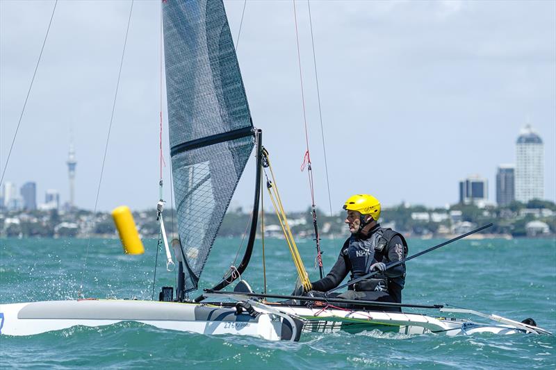 A -Class - Combined Int. A-class and Int. Tornado Nationals - Milford Cruising Club - February 2025 - photo © Justin Mitchell www.justinmitchell.co.nz - Instagram: @jl_mitchell_