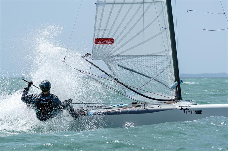 A-class - Combined Int. A-class and Int. Tornado Nationals - Milford Cruising Club - February 2025 - photo © Justin Mitchell www.justinmitchell.co.nz - Instagram: @jl_mitchell_