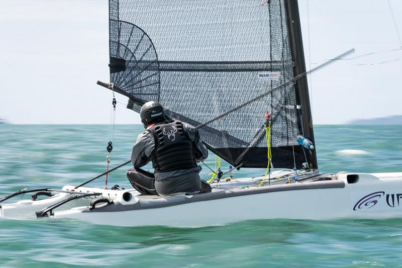 A - class - Combined Int. A-class and Int. Tornado Nationals - Milford Cruising Club - February 2025 - photo © Justin Mitchell www.justinmitchell.co.nz - Instagram: @jl_mitchell_