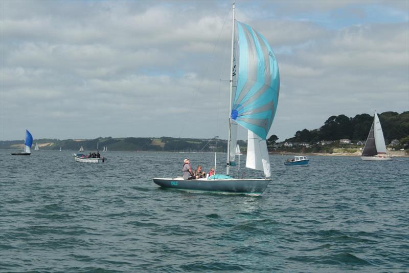 Ajax Class at Falmouth Week 2024 photo copyright Dan Teubert, Jenna, Abi Rickard taken at Royal Cornwall Yacht Club and featuring the Ajax class