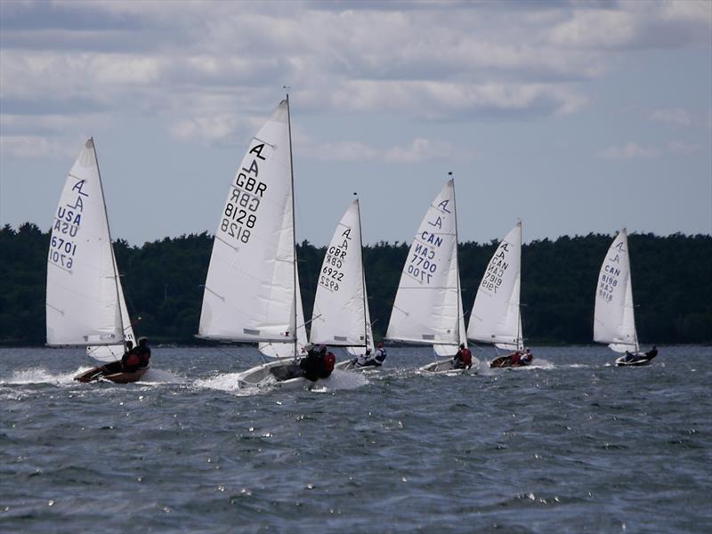 Albacore Internationals practice race at Shelburne, Nova Scotia  photo copyright Pauline Rook taken at Shelburne Harbour Yacht Club and featuring the Albacore class