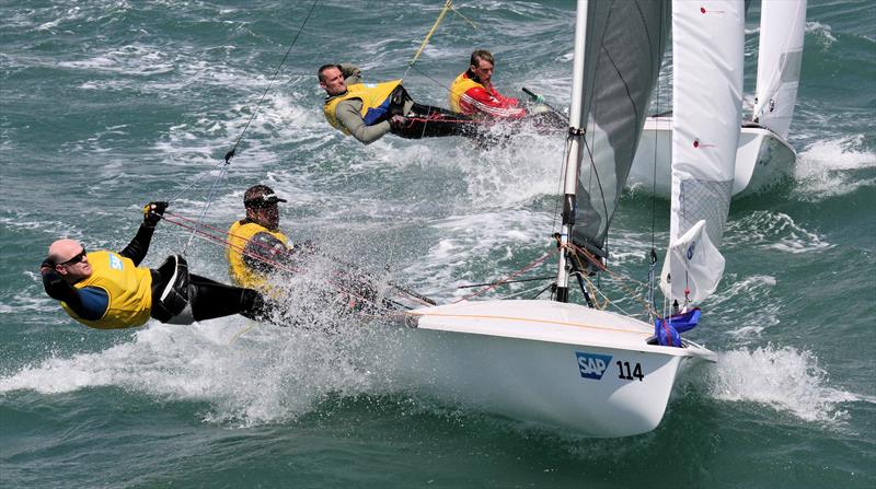 Tom Gillard & Richard Anderton at the 2016 SAP 505 Worlds in Weymouth photo copyright Mark Jardine / YachtsandYachting.com taken at Weymouth & Portland Sailing Academy and featuring the  class