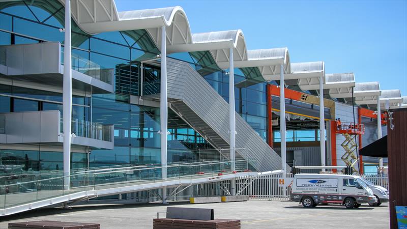 ETNZ Base with door open - America's Cup Bases, Auckland, February 14, 2019 - photo © Richard Gladwell