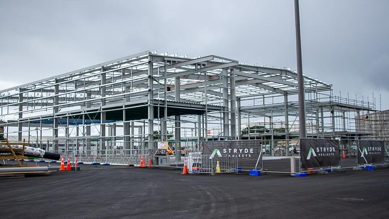 INEOS Team UK base from Wynyard Wharf - America's Cup bases - Wynyard Point - March 24, 2020 - Auckland - photo © Richard Gladwell / Sail-World.com