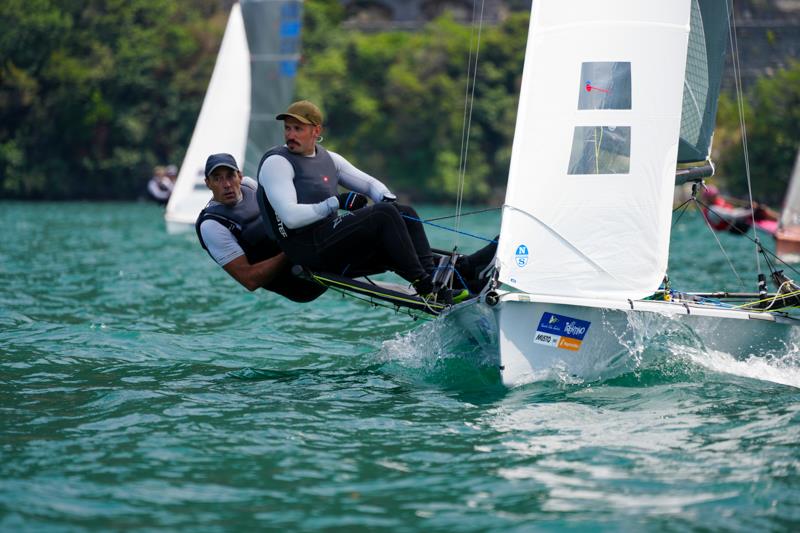 B14 Worlds at Lake Garda Day 3 photo copyright Lotte Johnson / www.lottejohnson.com taken at Circolo Vela Torbole and featuring the B14 class