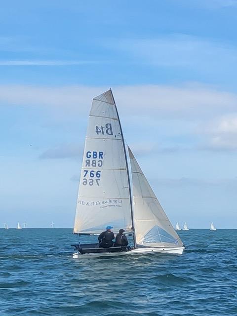 Whitstable Harbour Gin B14 TT at Whitstable  photo copyright Ali Nicholson taken at Whitstable Yacht Club and featuring the B14 class