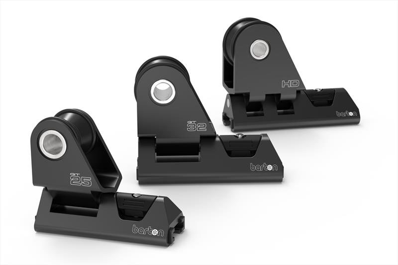 The new Barton Genoa Car range has adapters to ensure the cars are compatible with any track in use on yachts around the world - photo © Barton Marine