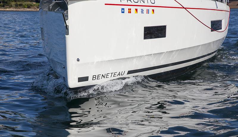 The knuckle is out when static, and the entry is finer than others for both manoeuvrability and seakeeping - Beneteau Oceanis 40.1 photo copyright John Curnow taken at Cruising Yacht Club of Australia and featuring the Beneteau class