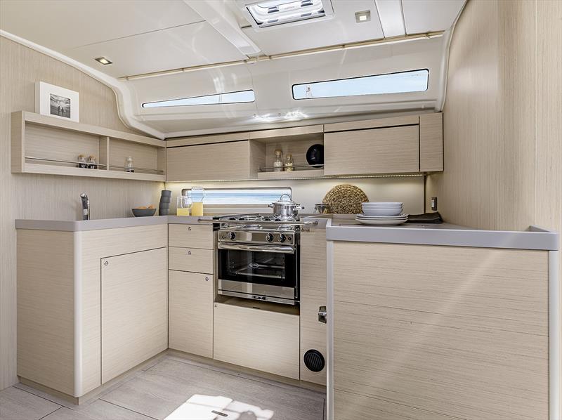 Galley on the Beneteau Oceanis 40.1 photo copyright Nicolas Claris taken at Cruising Yacht Club of Australia and featuring the Beneteau class