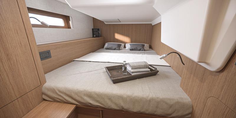 Starboard aft cabin aboard the Beneteau First 44 - photo © Beneteau