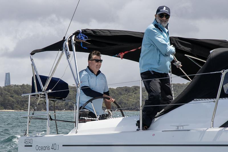 Greg Scarlet helming Knot a Diamond photo copyright John Curnow taken at Cruising Yacht Club of Australia and featuring the Beneteau class