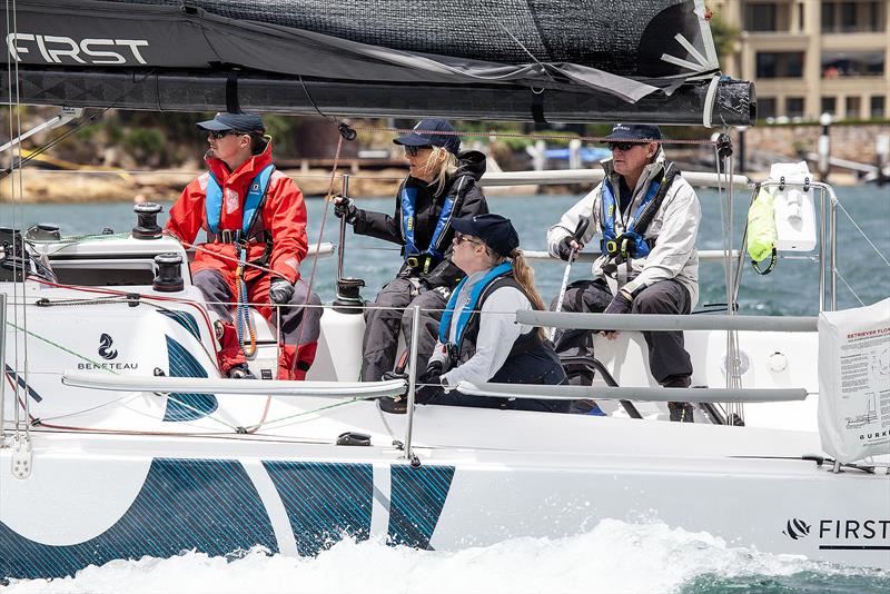 Smallest boat in the fleet may well have had the biggest smiles – was that because they are called, Blizzard? photo copyright John Curnow taken at Cruising Yacht Club of Australia and featuring the Beneteau class
