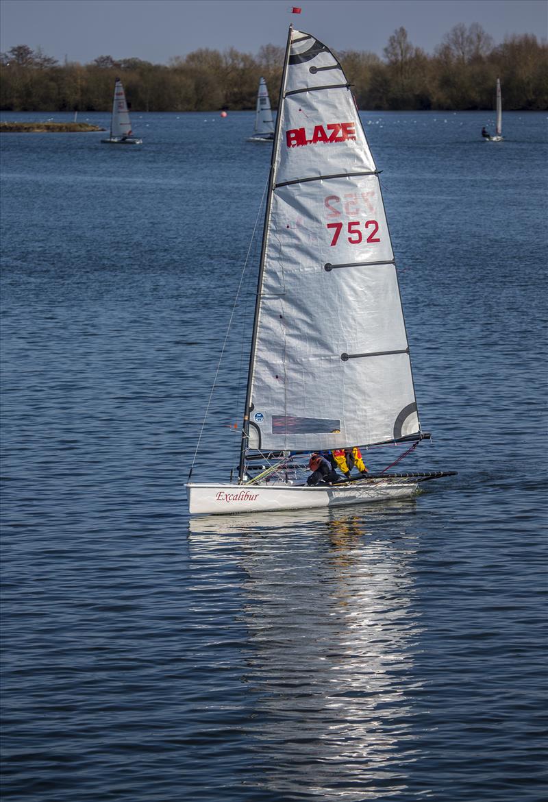 Blazes at Burghfield photo copyright Alex Irwin / www.sportography.tv taken at Burghfield Sailing Club and featuring the Blaze class