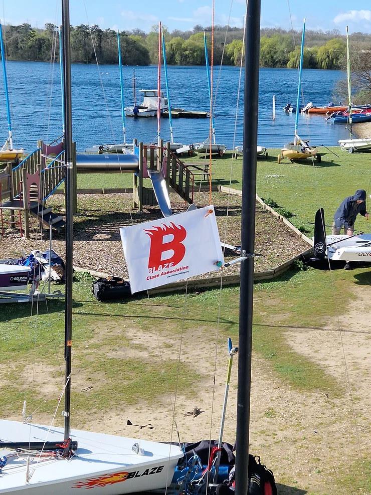 Fire Inlands at Burghfield photo copyright Andy Wilson taken at Burghfield Sailing Club and featuring the Blaze class