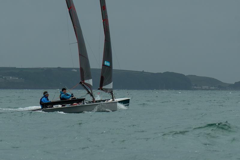 Ben Harden and Christian Smart compete during Hartley Boats Blaze National Championship 2024 photo copyright Petru Balau Sports Photography / sports.hub47.com taken at Pembrokeshire Yacht Club and featuring the Blaze class