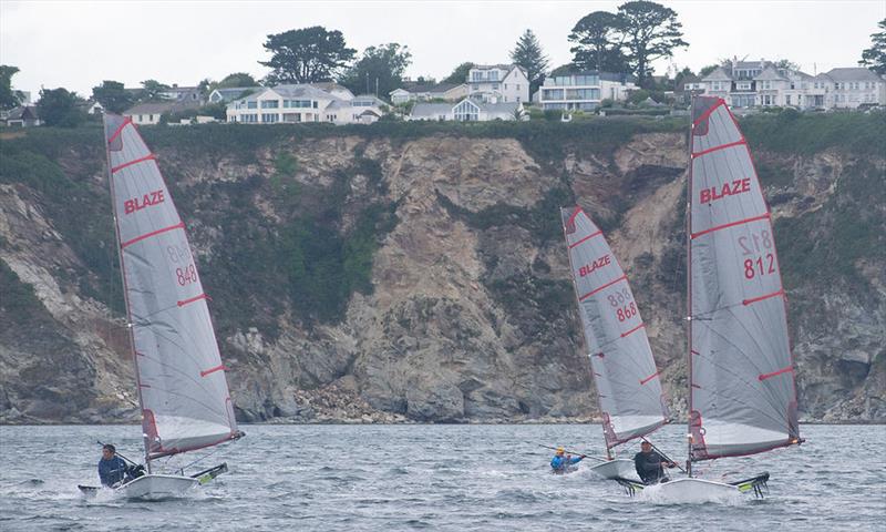 Alan Harris, Chris Smart and Stacey Bray (left to right) at Western Championship - noone's giving up without a fight - photo © Porthpean SC