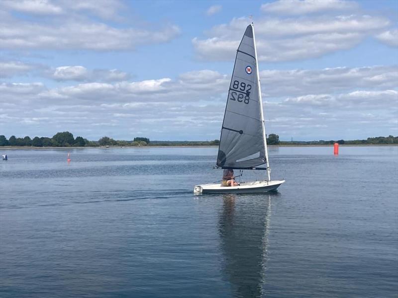 British Moths at Farmoor photo copyright Oxford Sailing Club taken at Oxford Sailing Club and featuring the British Moth class