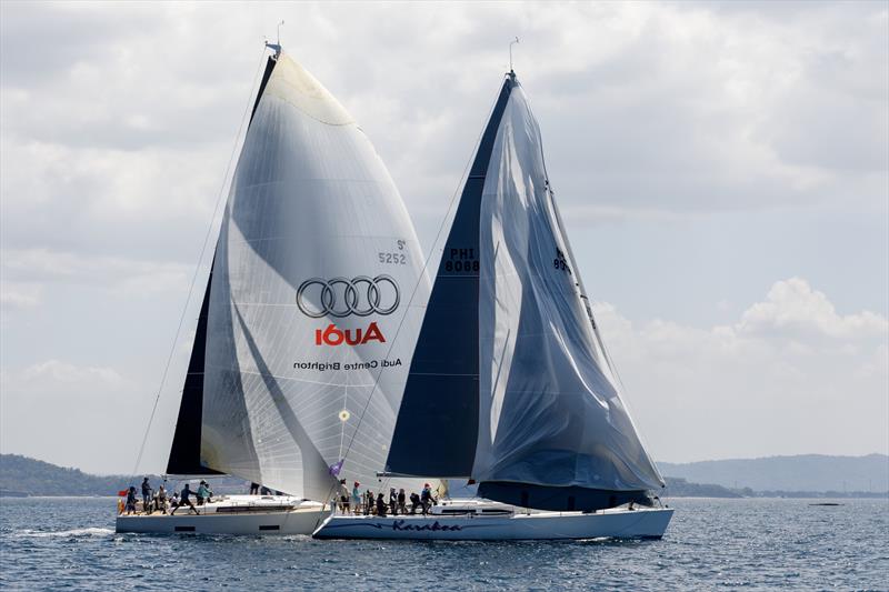 BPI Corregidor 2026. Yup, that's an overlap. Belatrix catches Karakoa photo copyright Guy Nowell / BPI taken at Punta Fuego Yacht Club and featuring the  class