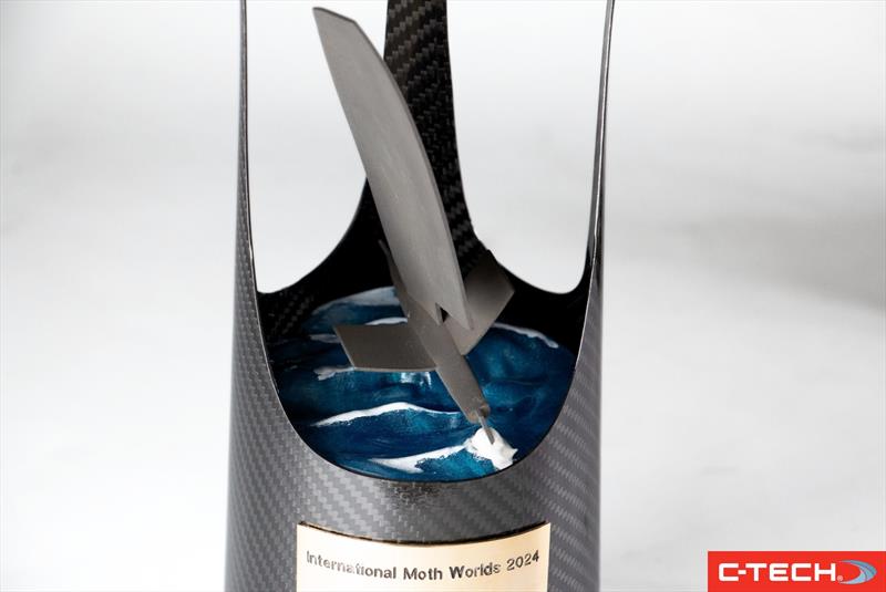 C-Tech's trophies incorporate an epoxy sea, 3D printed metal Moth, and carbon bowls - 2024 Predictwind Moth Worlds - photo © C-Tech