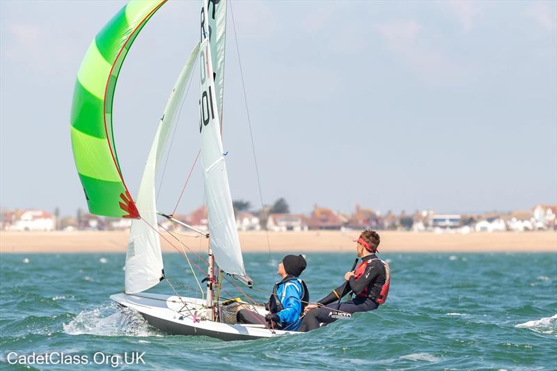 Vaikobi Cadet Class Spring Championships at Pevensey Bay - photo © CadetClass.org.uk