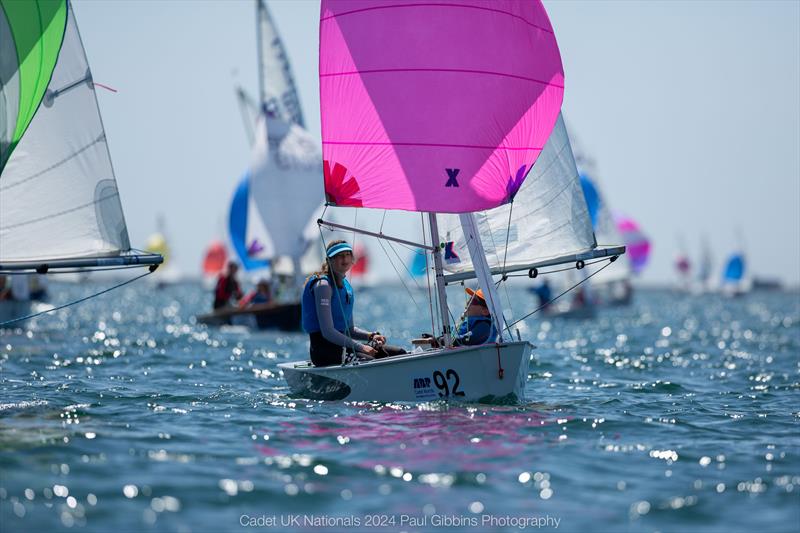 Beautiful sunshine to start the event - ABP Cadet UK Nationals in Plymouth day 1 photo copyright Paul Gibbins Photography taken at Plymouth Youth Sailing Club and featuring the Cadet class