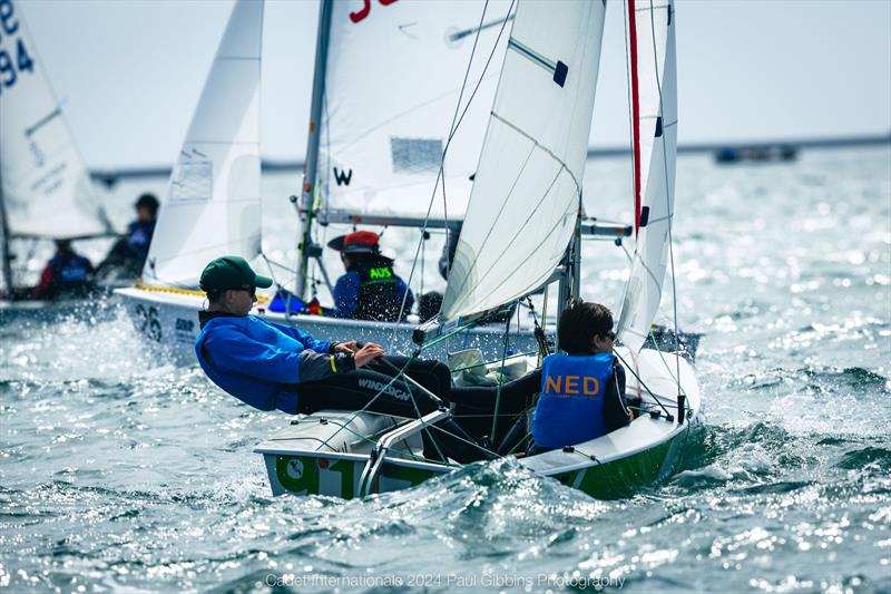 ABP Cadet class World Championship in Plymouth - Day 1 photo copyright Paul Gibbins Photography taken at Plymouth Youth Sailing Club and featuring the Cadet class