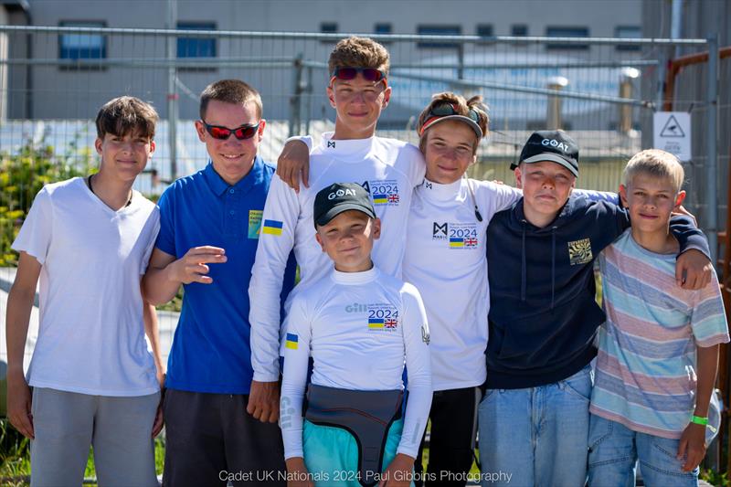 Ukrainian team members - ABP Cadet class World Championship in Plymouth photo copyright Paul Gibbins Photography taken at Mount Batten Centre for Watersports and featuring the Cadet class