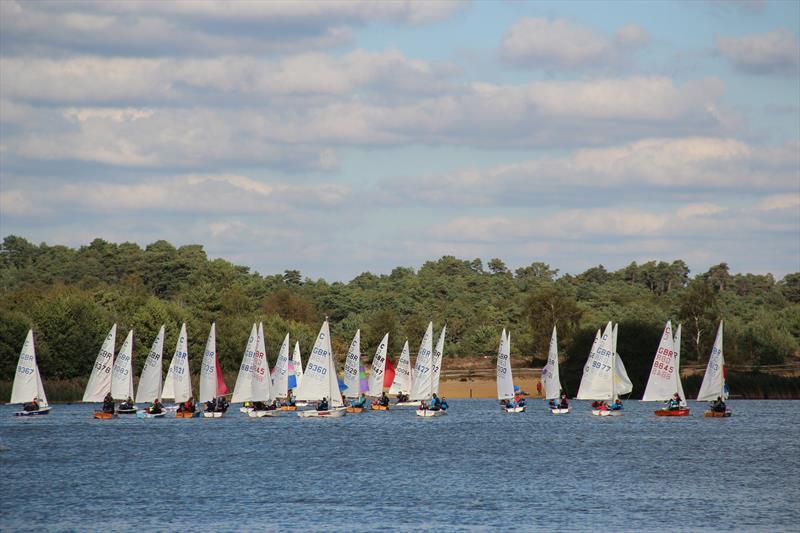 October Cadet training at Frensham Pond photo copyright Frensham Pond Cadet Class taken at Frensham Pond Sailing Club and featuring the Cadet class