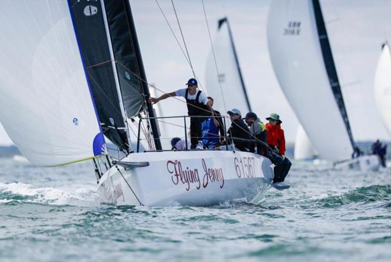 Sandy Askew's Cape 31 Flying Jenny (USA) competing at Cowes Week, UK in 2022 photo copyright Paul Wyeth / pwpictures.com taken at Royal BVI Yacht Club and featuring the Cape 31 class