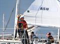 USC Skipper Morgana Manti at the helm - 2025 Port of Los Angeles Harbor Cup © Bronny Daniels / Joysailing.com