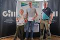 (L-R) Arthur and Paul Warren, and Mark Rushton, won the two classes at the Gill Fast Cat Open at Grafham © Paul Sanwell / OPP