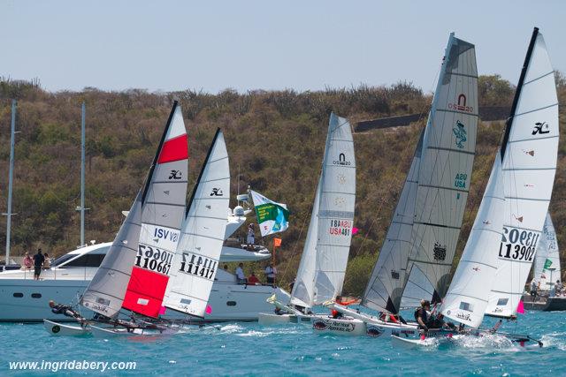 40th International Rolex Regatta day 1 photo copyright Ingrid Abery / www.ingridabery.com taken at St. Thomas Yacht Club and featuring the Catamaran class