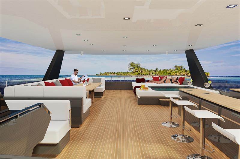 Spaceline 100 Hybrid - Flybridge photo copyright Ultimate Catamarans taken at  and featuring the Catamaran class