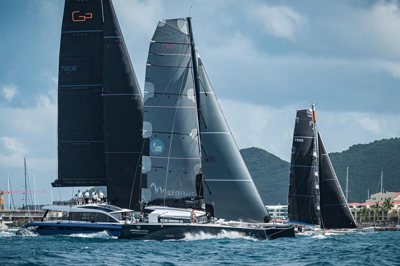 Day 2 of the Caribbean Multihull Challenge photo copyright Laurens Morel taken at Sint Maarten Yacht Club and featuring the Catamaran class