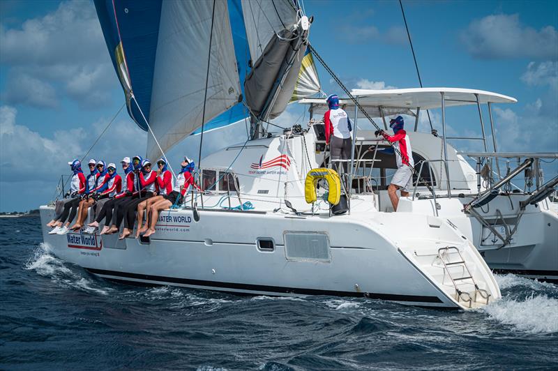 Day 2 of the Caribbean Multihull Challenge photo copyright Laurens Morel taken at Sint Maarten Yacht Club and featuring the Catamaran class