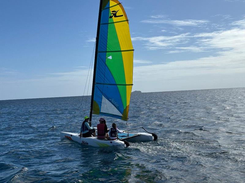 St. Thomas Sailing Center Open House photo copyright Carol Bareuther taken at St. Thomas Sailing Center and featuring the Catamaran class