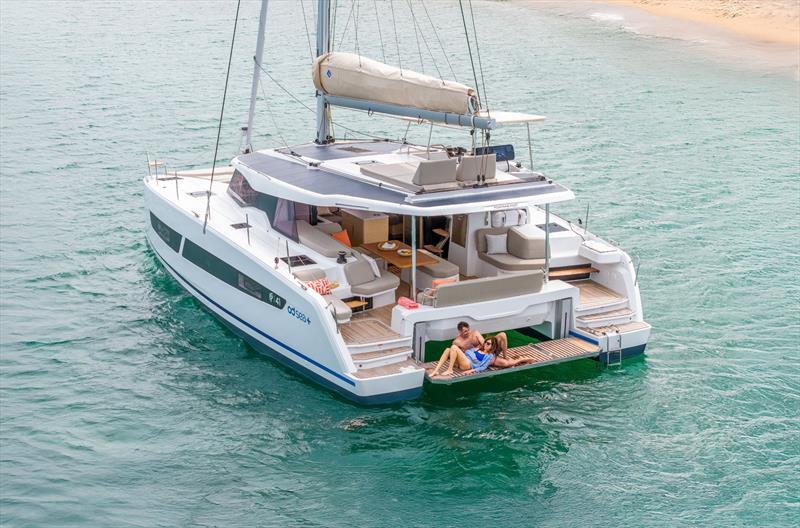 Fountaine Pajot's new FP41 - and have your own beach club whilst you're at it - photo © Fountaine Pajot