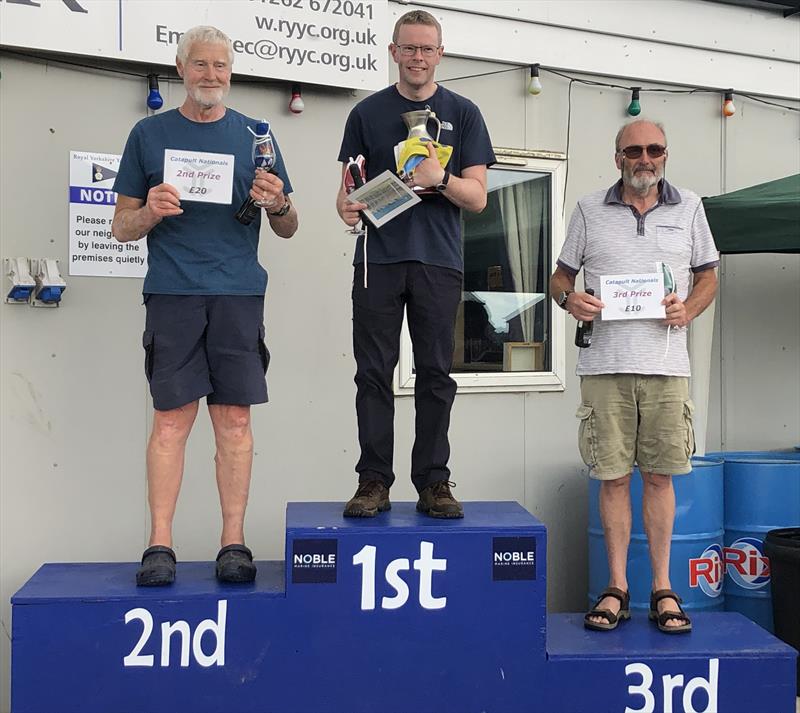 Catapult Nationals 2023 podium (l to r) John Terry, Gareth Ede and George Evans  - photo © Margaret Evans