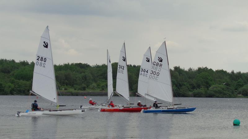 WISH SC Open Challenger Event photo copyright Marion Edwards taken at Wigan and St Helens Sailing Club and featuring the Challenger class