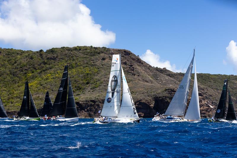 UP Sailing, Morgan Ursault Poupon's Class40 was one of nine Class40s at the start of the 13th RORC Caribbean 600 photo copyright Arthur Daniel / RORC taken at Antigua Yacht Club and featuring the Class 40 class