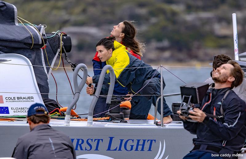 Cole Brauer and Elizabeth Tucker deliver First Light to Sydney and Tucker's new journey begins in earnest.. - photo © Bow Caddy Media