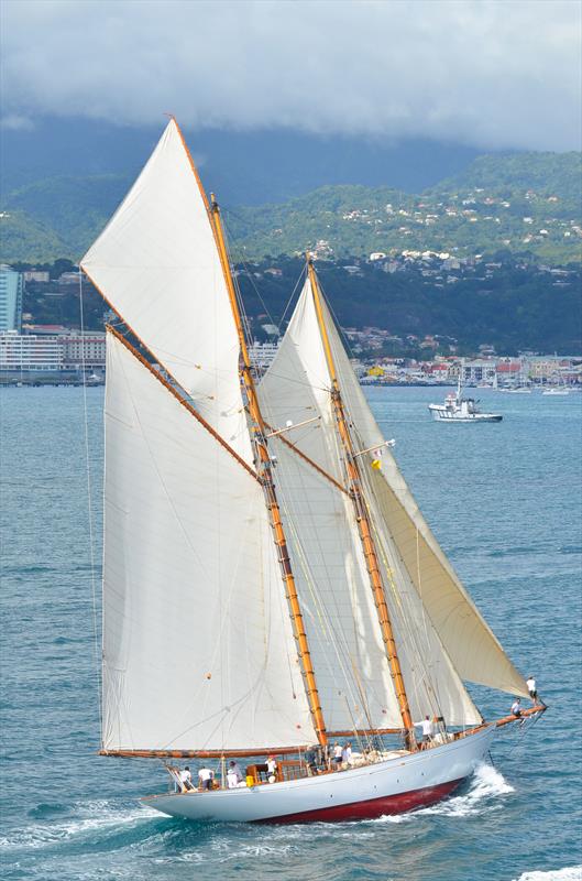 Line honours for Altair in the Panerai Transat Classique photo copyright Marine Nationale taken at  and featuring the Classic Yachts class