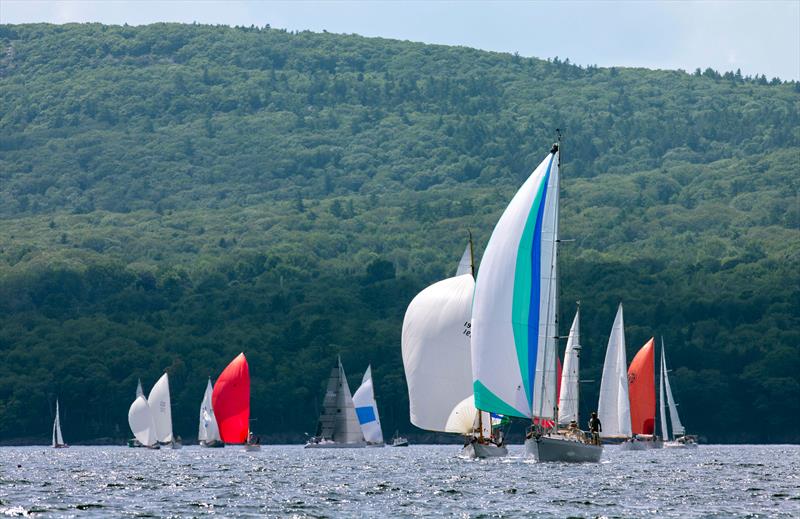 Racecourse action at the Camden Classic Cup  photo copyright Alison Langley www.langleyphoto.com taken at New England Sailing Club and featuring the Classic Yachts class